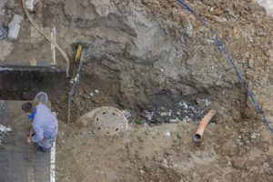 Repair of clogged septic and sewer piping 4