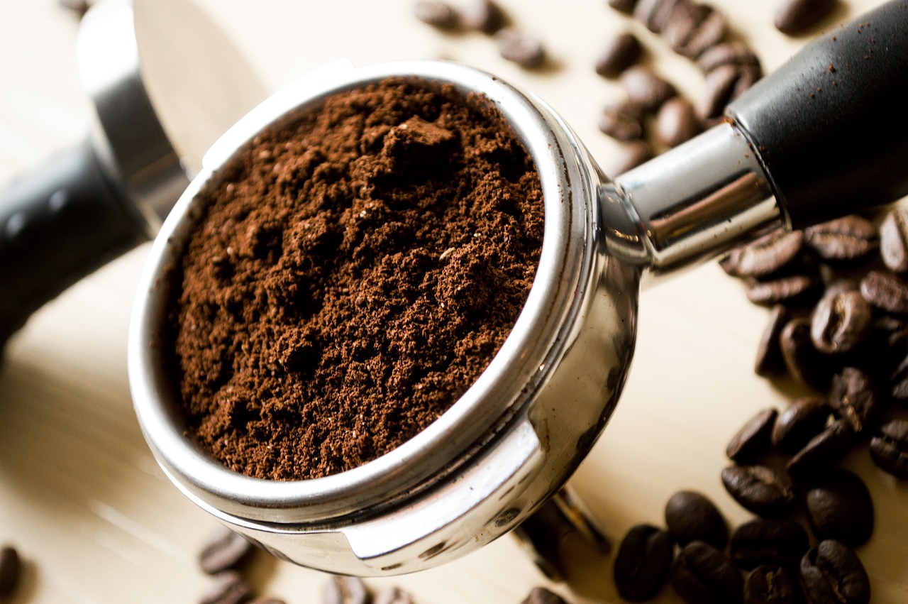 coffee grounds down sink?