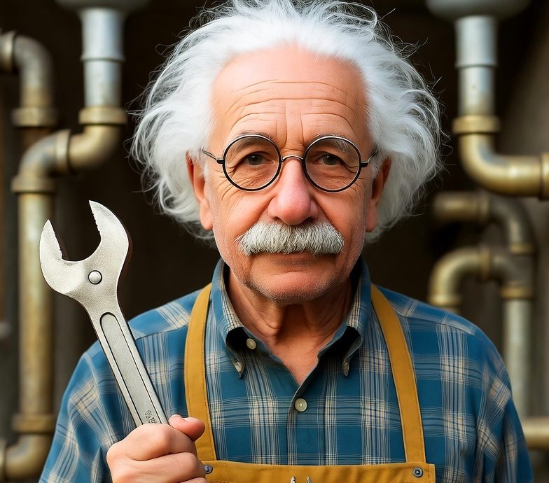 Einstein as a plumber